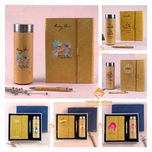 Bộ Quà Tặng 8/3 Cao Cấp – Sổ Tay – Bút Ký Và Bình Giữ Nhiệt -223