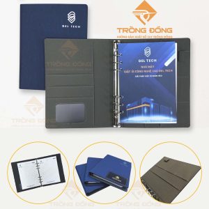 Sổ Tay Bìa Còng DEL TECH Mã 214