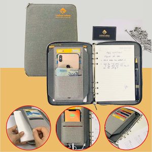 Sổ Tay Tích Hợp Ngăn Đựng Sạc Dự Phòng Dành Cho Sale